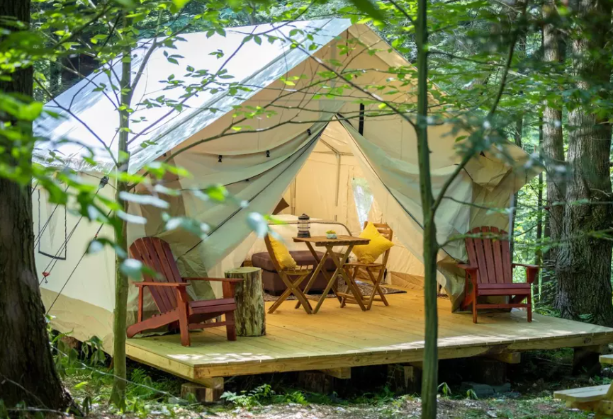 Picture of a glamping site